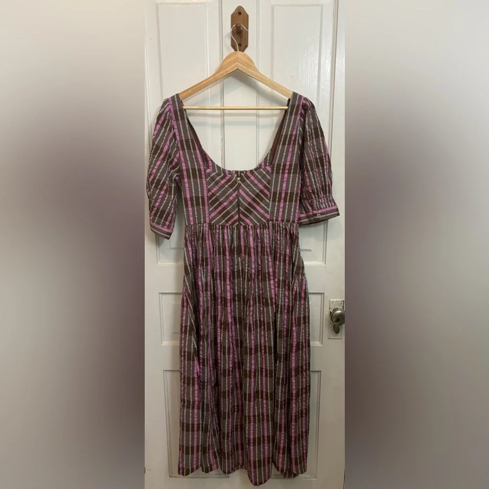 Free People Tulie Plaid Midi Dress Size Small